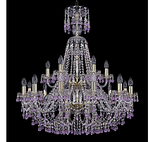 Подвесная люстра Bohemia Ivele Crystal 1410/12+6/300/XL-95/2d G V7010
