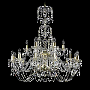 Подвесная люстра Bohemia Ivele Crystal 1402/12+6/300/XL-91/2d G