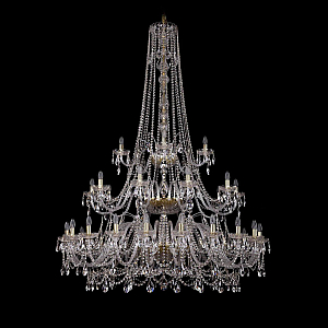 Подвесная люстра Bohemia Ivele Crystal 1411/20+10+5/530/h-202/3d G