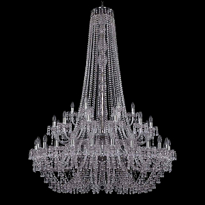 Подвесная люстра Bohemia Ivele Crystal 1410/24+12+6/460/h-175/2d Ni V0300