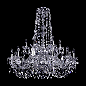 Подвесная люстра Bohemia Ivele Crystal 1402/12+6/300/h-91/2d Ni