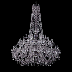Подвесная люстра Bohemia Ivele Crystal 1403/24+12+6/460/h-177/2d Ni