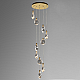 Каскадная люстра Delight Collection Colvin MT9176-10H titanium gold