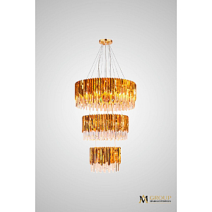 Каскадная люстра AM Group Roberto Cavalli L800-600-400
