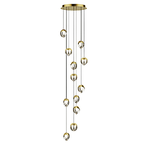 Каскадная люстра Delight Collection MD24001033-12A gold/clear