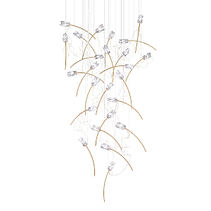 Каскадная люстра Delight Collection 9081P/25 gold