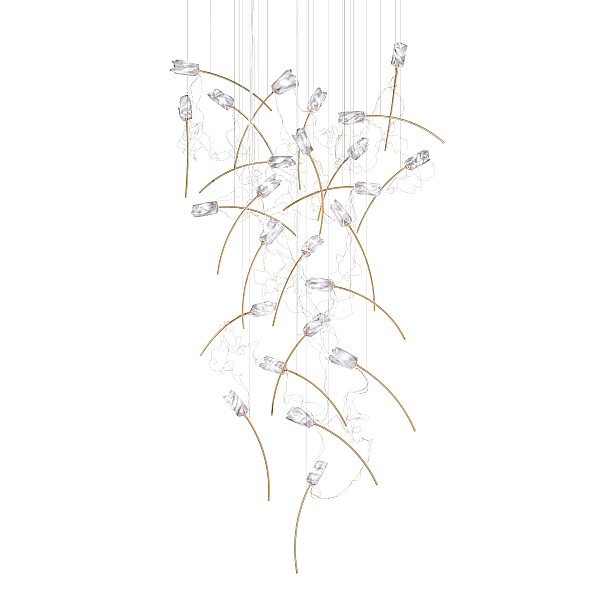 Каскадная люстра Delight Collection 9081P/25 gold