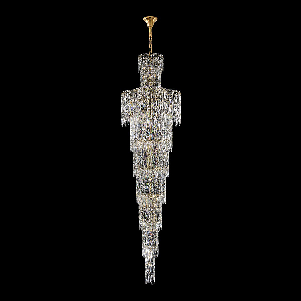 Каскадная люстра Crystal Lux ABRIL SP28 GOLD