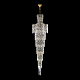 Каскадная люстра Crystal Lux ABRIL SP28 GOLD