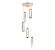 Каскадная люстра Indigo Rilucente 11061/5P Gold V000151L