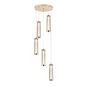 Каскадная люстра Indigo Rilucente 11061/5P Gold V000151L