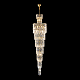 Каскадная люстра Crystal Lux ABRIL SP28 GOLD