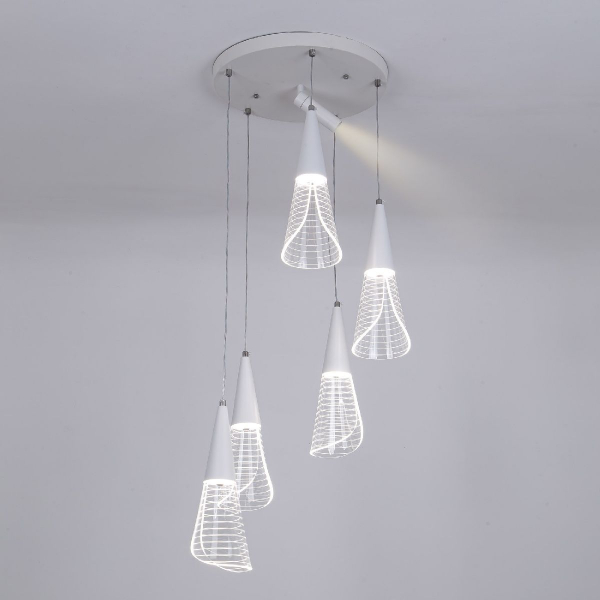 Каскадная люстра LED4U L7106-6 WТ Каскадная люстра LED4U L7106-6 WТ