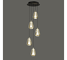 Каскадная люстра Delight Collection MD24001011-5A brass/champagne