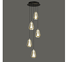 Каскадная люстра Delight Collection MD24001011-5A brass/champagne