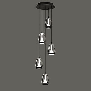 Каскадная люстра Delight Collection MD24001011-5A black/smoky