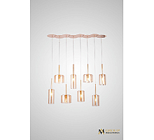 Каскадная люстра AM Group AM355-8AMBER