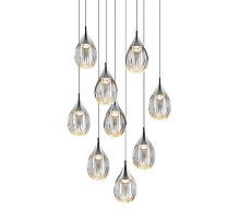 Каскадная люстра Delight Collection Stilla MD24001004-9A chrome/clear