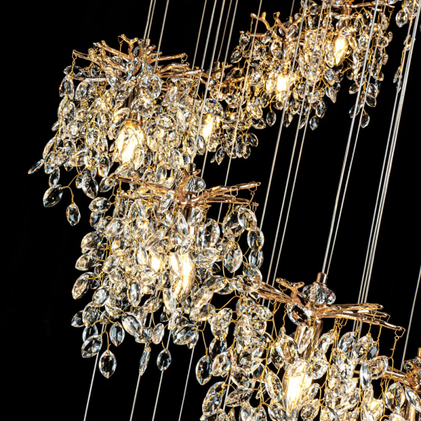 Каскадная люстра Modelux ML.6555.25 GD