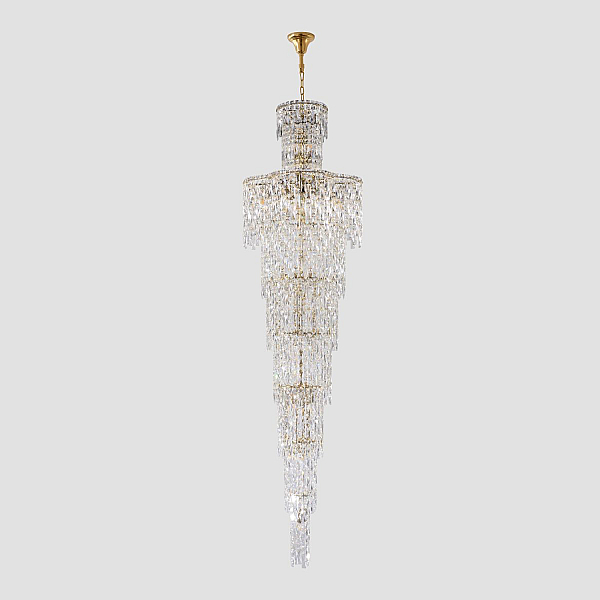 Каскадная люстра Crystal Lux ABRIL SP28 GOLD