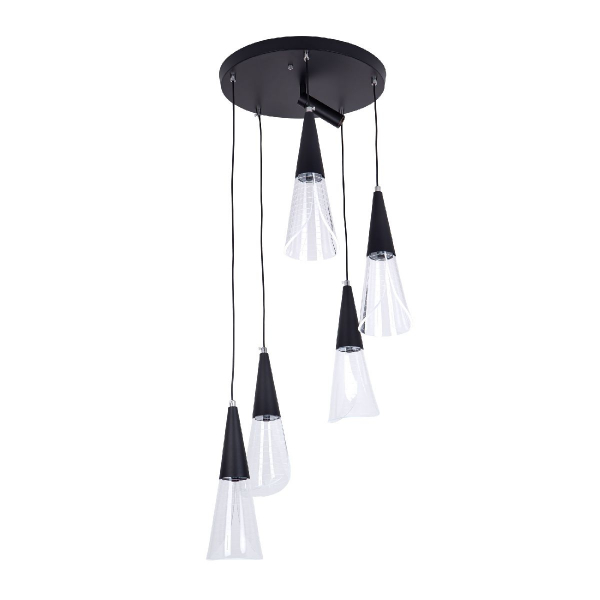 Каскадная люстра LED4U L7106-6 BK Каскадная люстра LED4U L7106-6 BK
