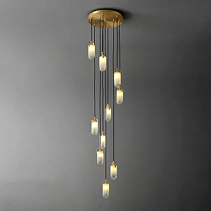 Каскадная люстра DeLight Collection Sorno MT9056-10H brass