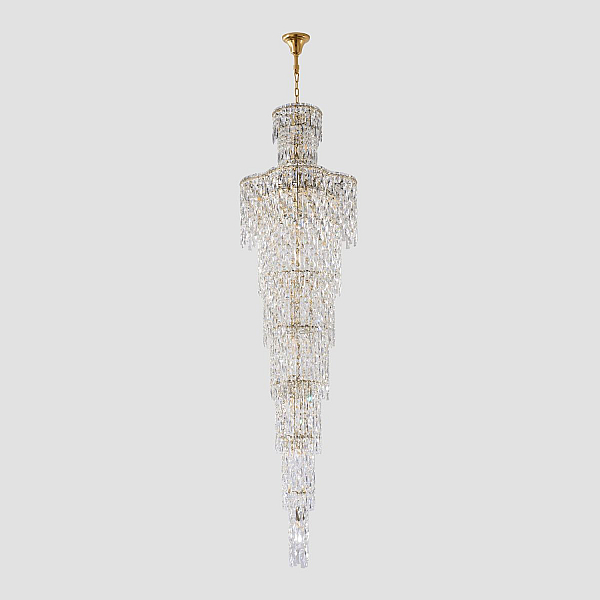 Каскадная люстра Crystal Lux ABRIL SP28 GOLD