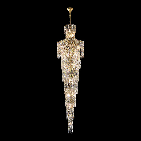 Каскадная люстра Crystal Lux ABRIL SP28 GOLD