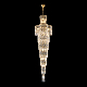 Каскадная люстра Crystal Lux ABRIL SP28 GOLD
