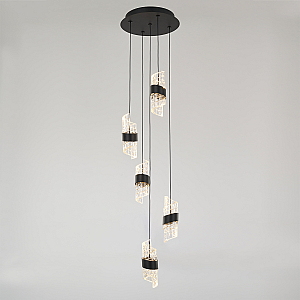 Каскадная люстра DeLight Collection MD23001022-5A matt black