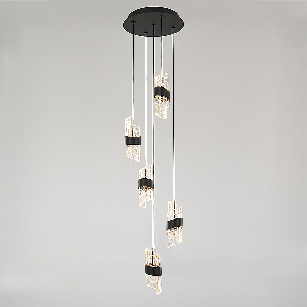Каскадная люстра DeLight Collection MD23001022-5A matt black
