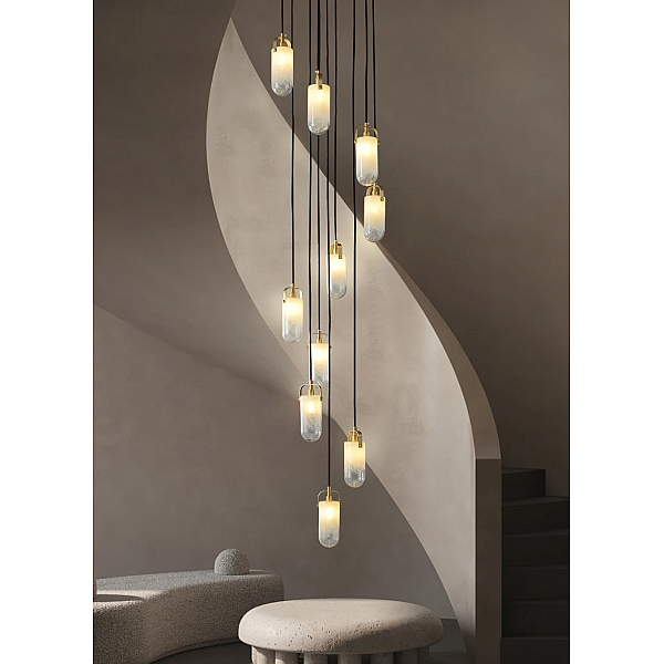 Каскадная люстра DeLight Collection Sorno MT9056-10H brass