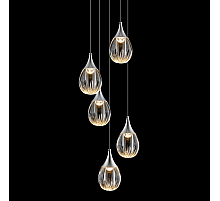 Каскадная люстра Delight Collection Stilla MD24001004-5A chrome/clear