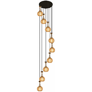 Каскадная люстра Reluce 02001-0.9-09 AMBER