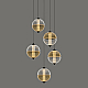 Каскадная люстра Delight Collection MD24022079-5A black/amber