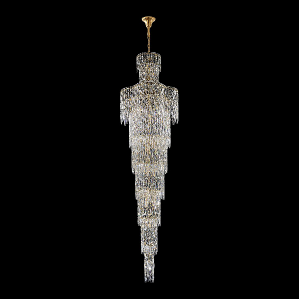 Каскадная люстра Crystal Lux ABRIL SP28 GOLD