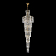 Каскадная люстра Crystal Lux ABRIL SP28 GOLD