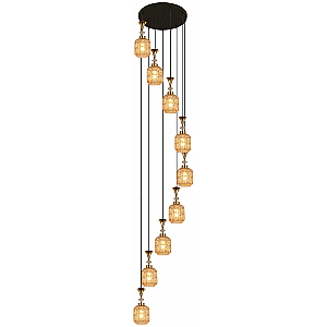 Каскадная люстра Reluce 02003-0.9-09 AMBER