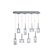 Каскадная люстра AM Group AM355-8CLEAR