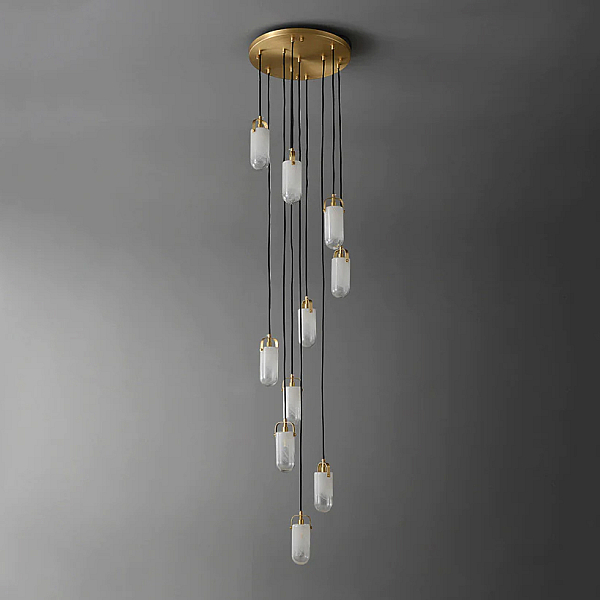 Каскадная люстра DeLight Collection Sorno MT9056-10H brass