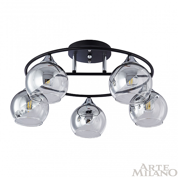 Потолочная люстра Arte Milano Amalfi 322403/5 BK+CR