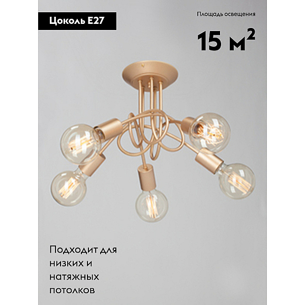 Потолочная люстра Vitaluce V37270-8/5PL