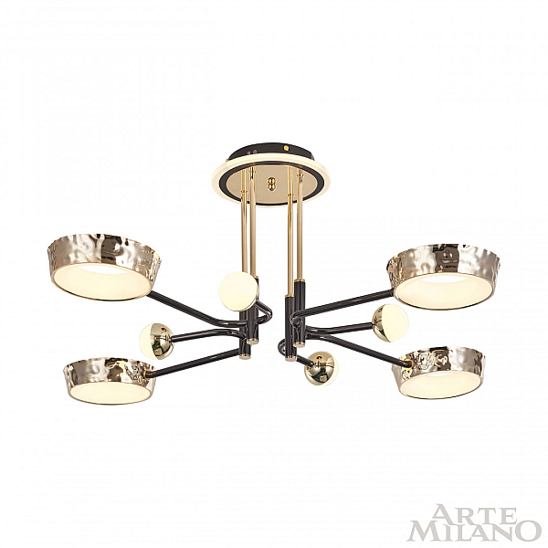 Потолочная люстра Arte Milano Ferrara 273210/8 BK/GD