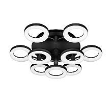 Потолочная светодиодная люстра iLedex Jomo FS-014-X9 108W BK