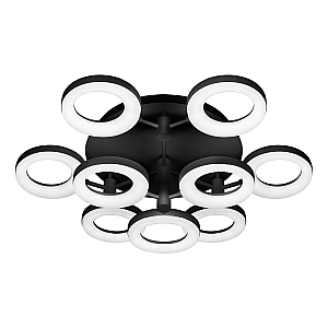 Потолочная светодиодная люстра iLedex Jomo FS-014-X9 108W BK