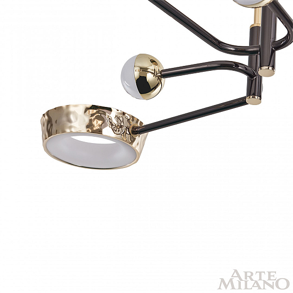 Потолочная люстра Arte Milano Ferrara 273210/8 BK/GD