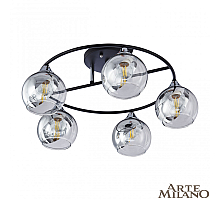 Потолочная люстра Arte Milano Amalfi 322403/5 BK+CR