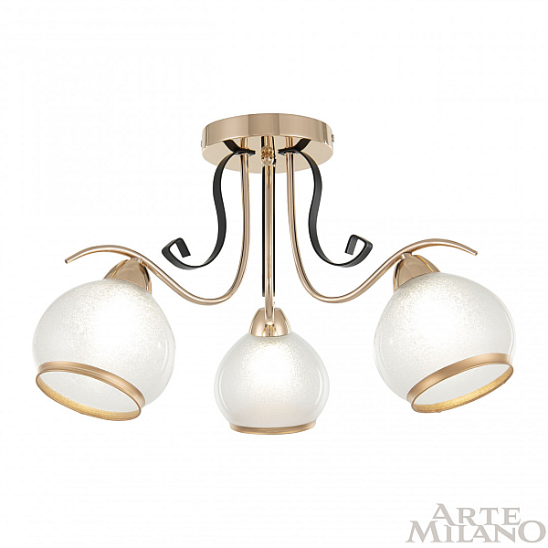 Потолочная люстра Arte Milano Amalfi 323306/3 FG+BK