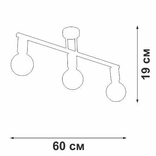 Потолочная люстра Vitaluce V4232-1/3PL