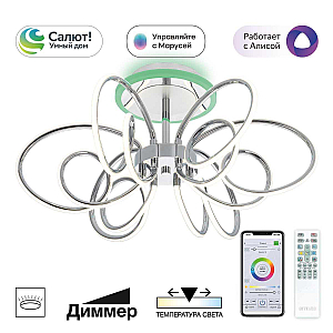 Люстра на штанге Citilux Salma smart CL224A161